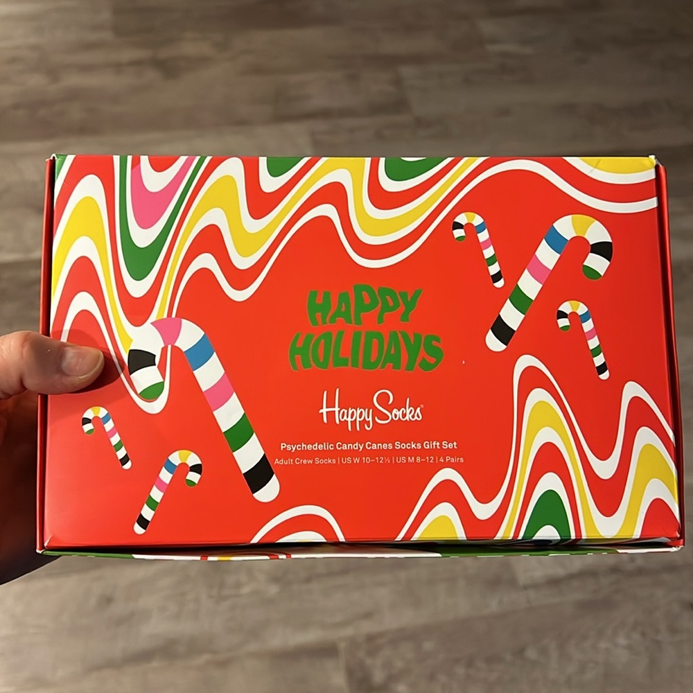 Happy Socks Colorful Candy-Themed Socks Set unisex 4 pcs 89% cotton